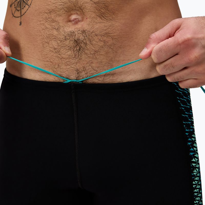 Плавки чоловічі Speedo Endurance+ Tech Panel Aquashort black/turquoise gem 6