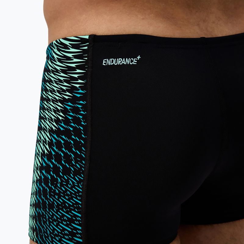 Плавки чоловічі Speedo Endurance+ Tech Panel Aquashort black/turquoise gem 7