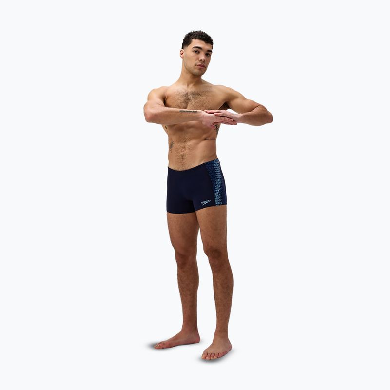 Плавки чоловічі Speedo Endurance+ Tech Panel Aquashort navy/sugar blue 2