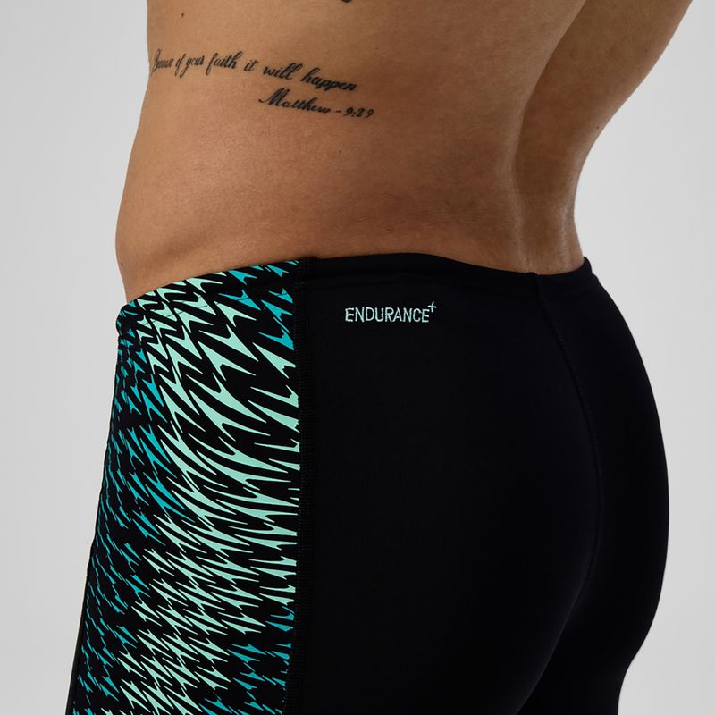 Плавки чоловічі Speedo Endurance+ Tech Panel Jammer black/turquoise gem 5