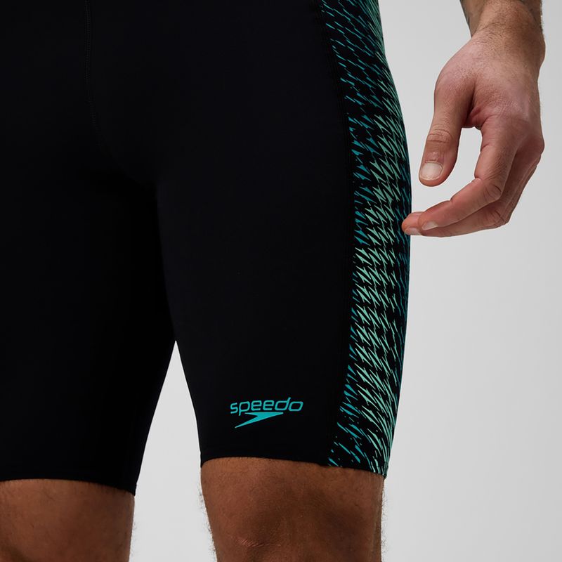 Плавки чоловічі Speedo Endurance+ Tech Panel Jammer black/turquoise gem 6