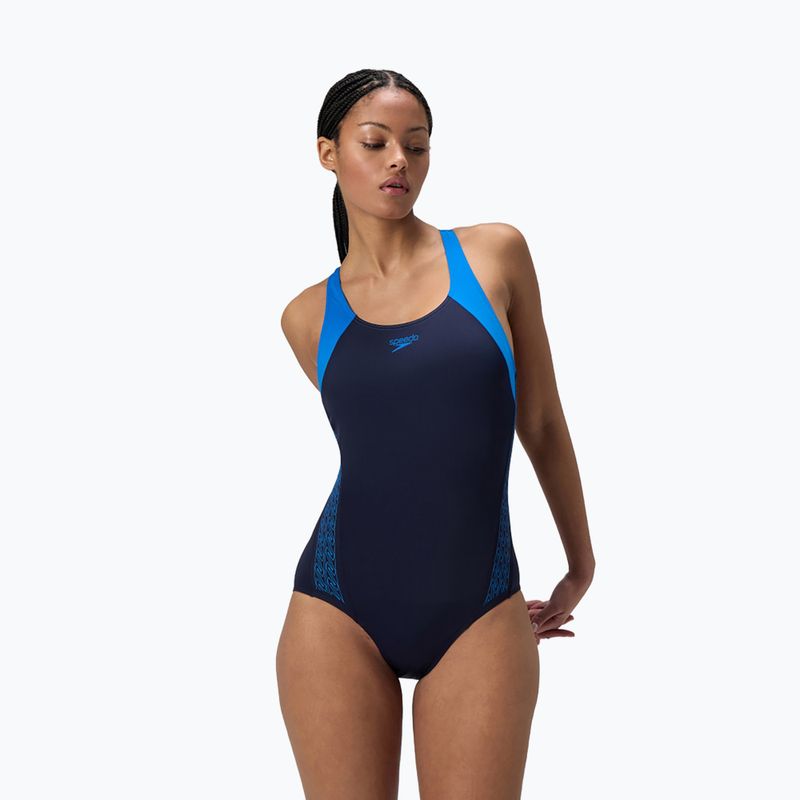 Купальник суцільний жіночий Speedo HyperBoom Splice Racerback lagoon blue