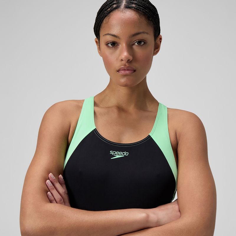 Купальник суцільний жіночий Speedo HyperBoom Splice Racerback alfalfa green 5