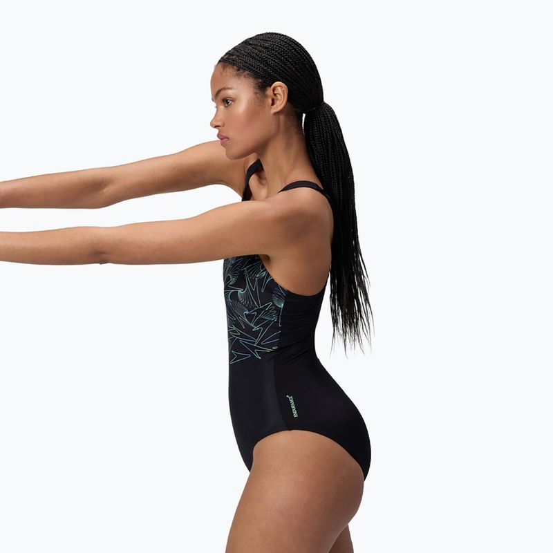 Купальник суцільний жіночий Speedo HyperBoom Placement Muscleback alfalfa green 4