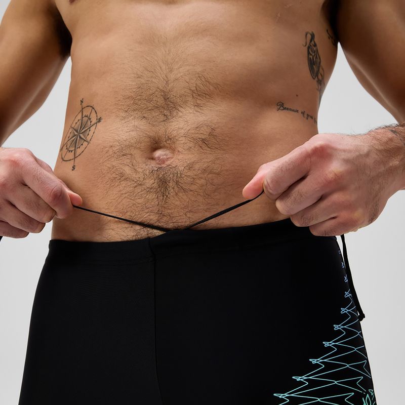 Плавки чоловічі Speedo Medley Logo Aquashort black/alfalfa green 6