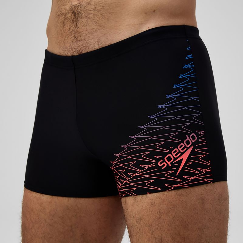 Плавки чоловічі Speedo Medley Logo Aquashort black/neon coral 5