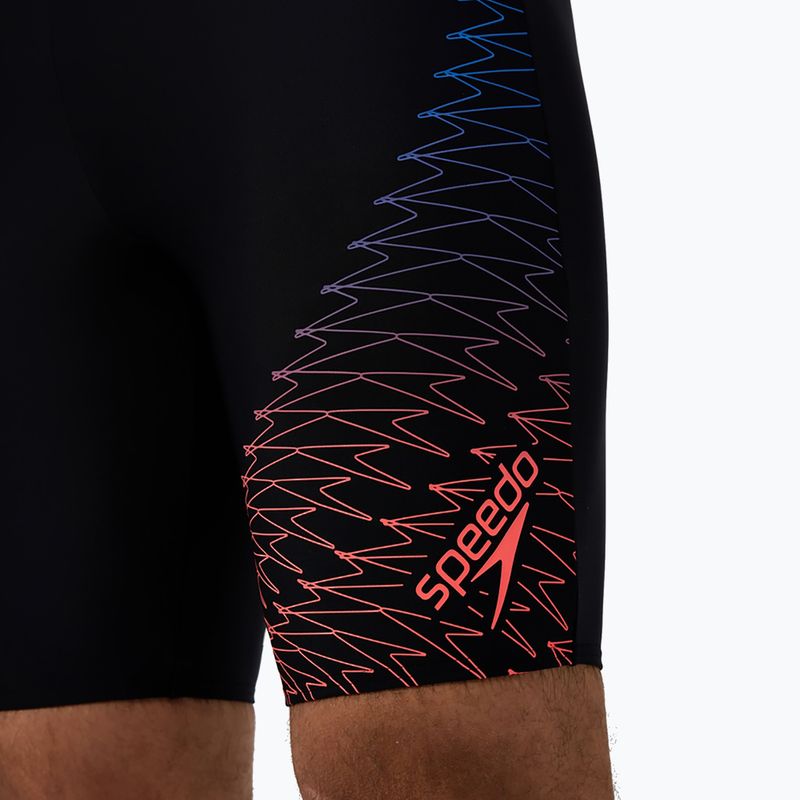 Плавки чоловічі Speedo Medley Logo Jammer black/neon corall 6
