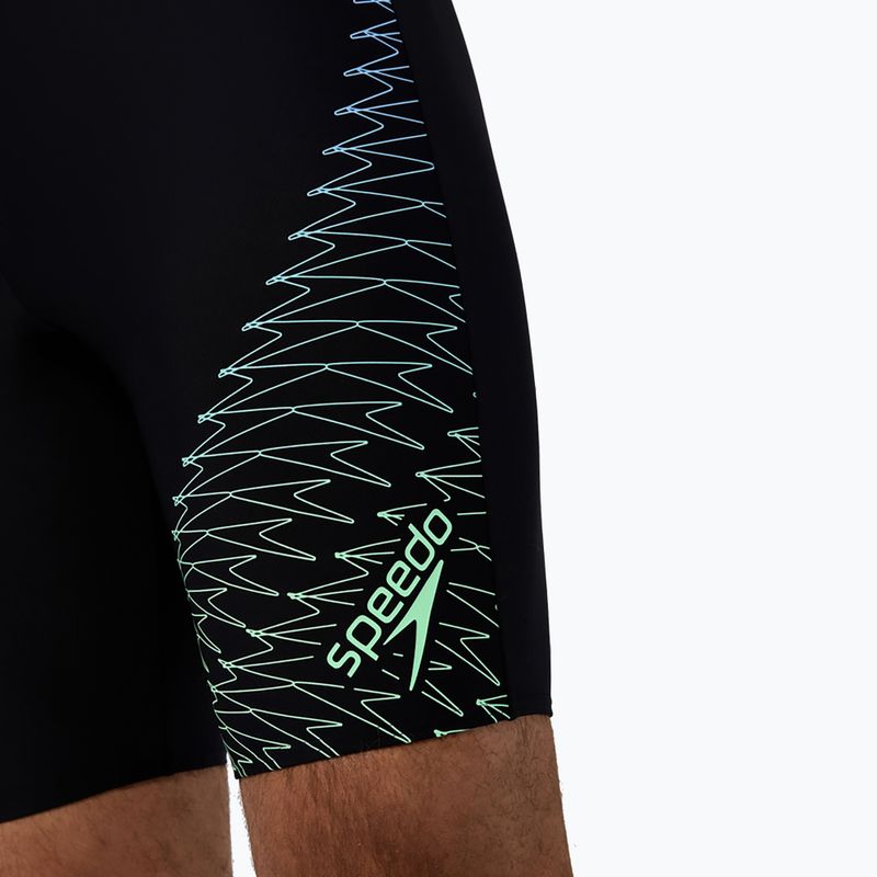 Плавки чоловічі Speedo Medley Logo Jammer black/alfalfa green 6