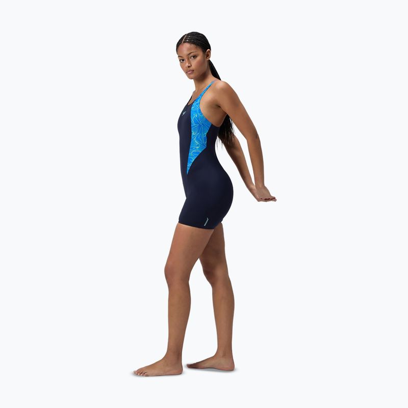 Купальник суцільний жіночий Speedo HyperBoom Splice Legsuit lagoon blue/celeste 2