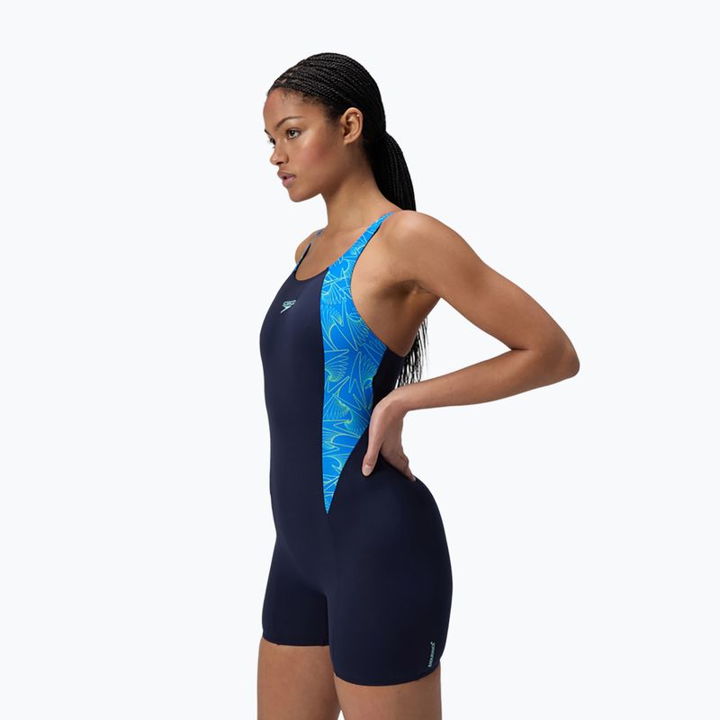 Купальник суцільний жіночий Speedo HyperBoom Splice Legsuit lagoon blue/celeste 4