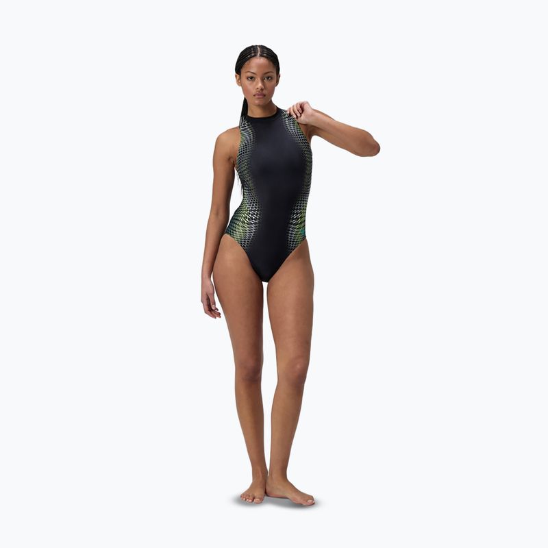 Купальник суцільний жіночий Speedo Printed Hydrasuit turquiose gem 2