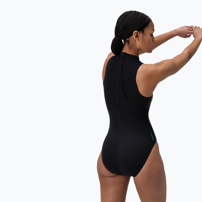 Купальник суцільний жіночий Speedo Printed Hydrasuit turquiose gem 3