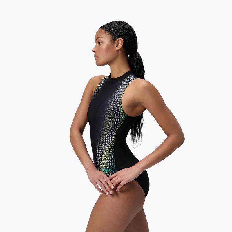 Купальник суцільний жіночий Speedo Printed Hydrasuit turquiose gem 4