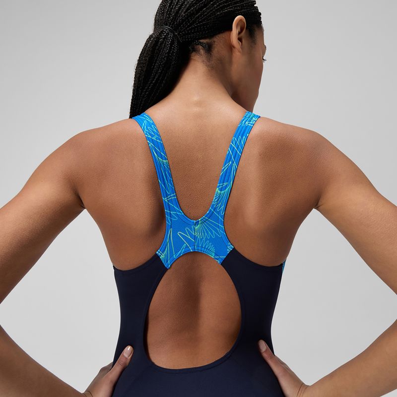 Купальник суцільний жіночий Speedo HyperBoom Splice Muscleback lagoon blue 7