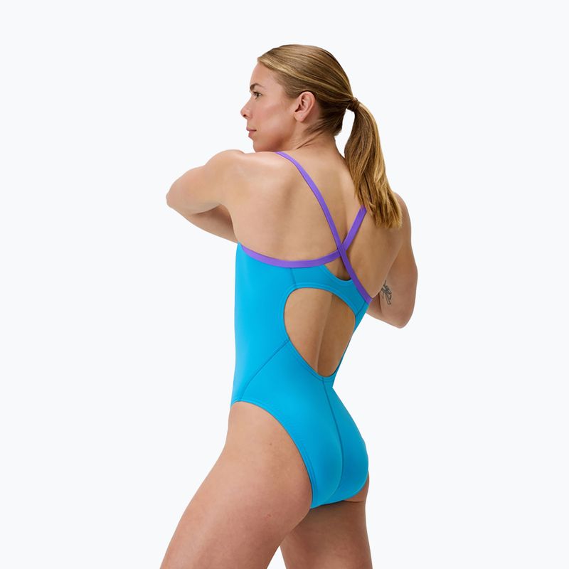 Купальник суцільний жіночий Speedo FL Solid Flyback 2.0 picton blue/indigo glow 3