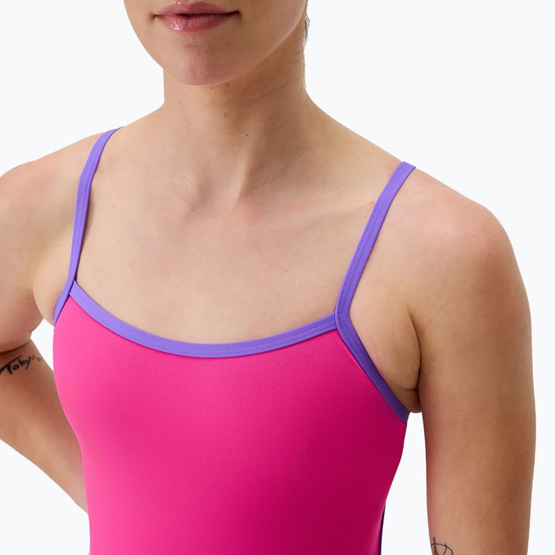Купальник суцільний жіночий Speedo FL Solid Tri Back flare pink/indigo glow 4
