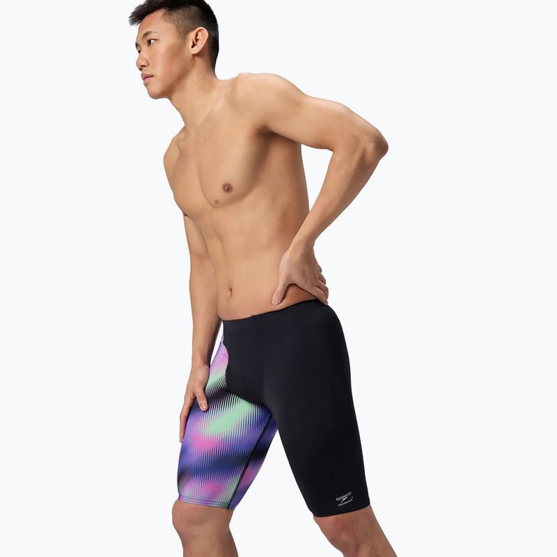 Плавки чоловічі Speedo ML One-Leg Printed blurry glass/black 4