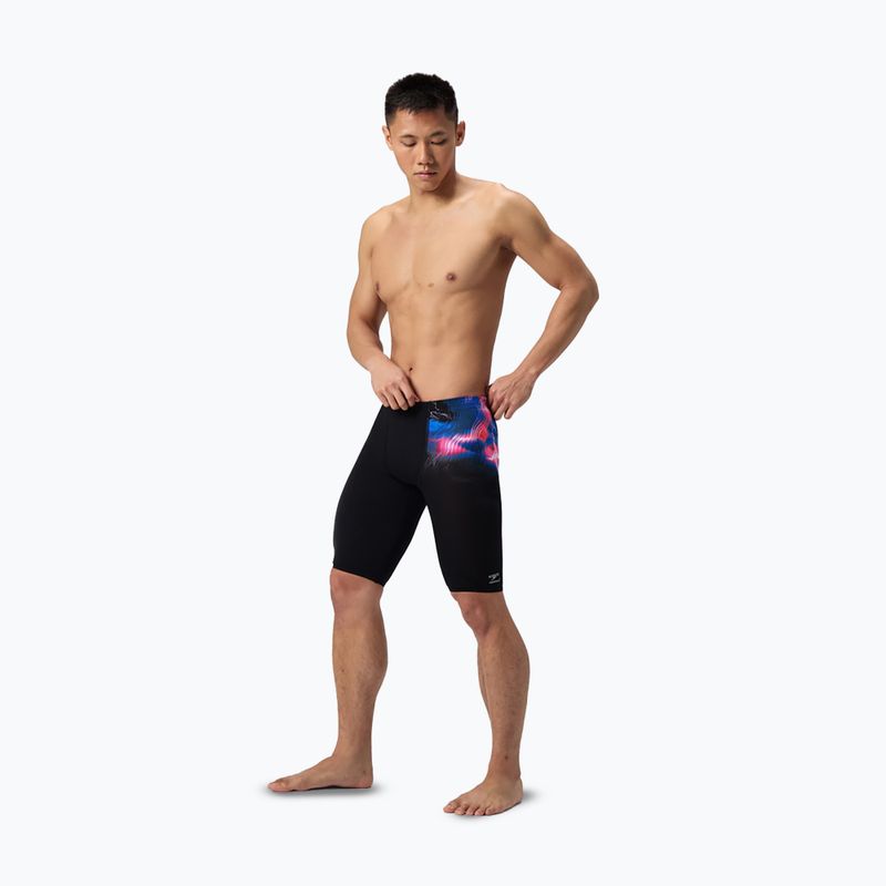 Плавки чоловічі Speedo Placement Printed electro static/black 2