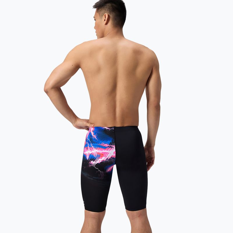 Плавки чоловічі Speedo Placement Printed electro static/black 3