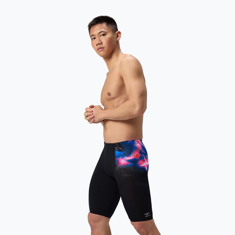 Плавки чоловічі Speedo Placement Printed electro static/black 4