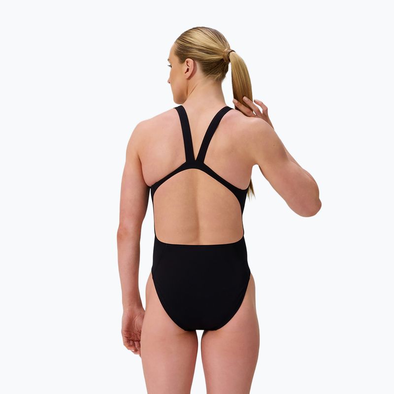 Купальник суцільний жіночий Speedo FL Solid Leaderback team black 2