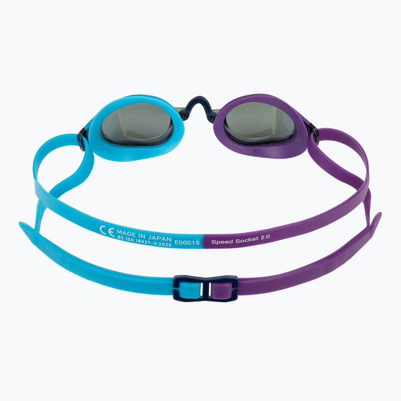 Окуляри для плавання Speedo Fastskin Speedsocket 2 Mirror mayan blue/galaxy grape/smoke/iris mirror 4
