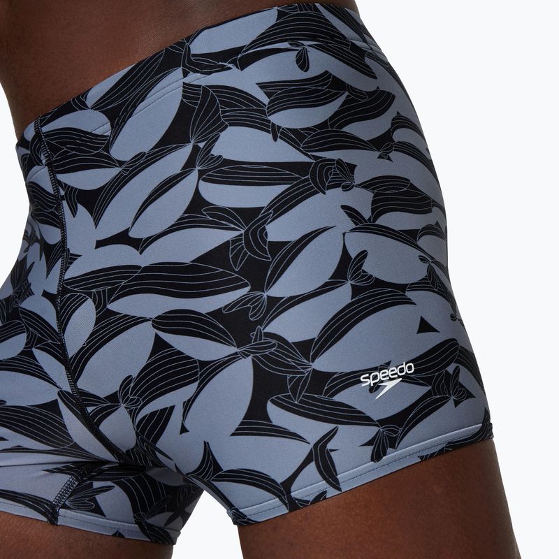 Плавки-боксерки чоловічі Speedo Print Beachstar Square Leg Anthracite/Coin Grey 4
