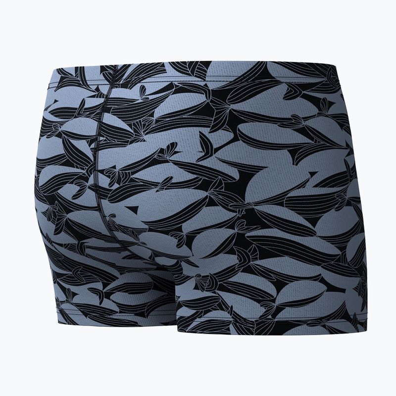 Плавки-боксерки чоловічі Speedo Print Beachstar Square Leg Anthracite/Coin Grey 7
