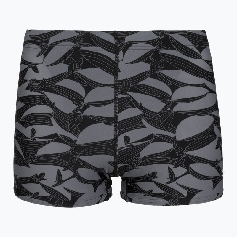 Плавки-боксерки чоловічі Speedo Print Beachstar Square Leg Anthracite/Coin Grey 5