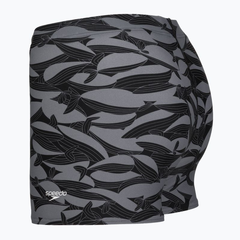 Плавки-боксерки чоловічі Speedo Print Beachstar Square Leg Anthracite/Coin Grey 7