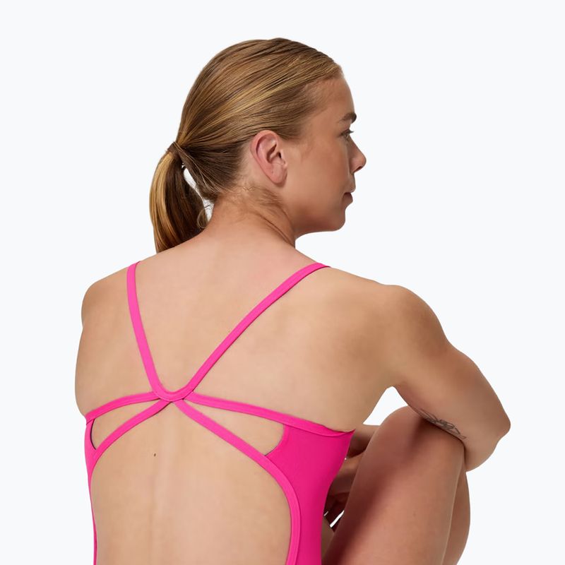 Купальник суцільний жіночий Speedo Solid Web punchy pink 4