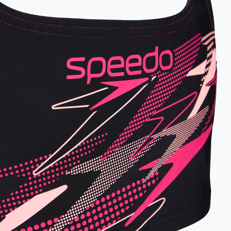 Купальник роздільний дитячий Speedo Medley Logo Racerback 2pc anthracite/pink 5
