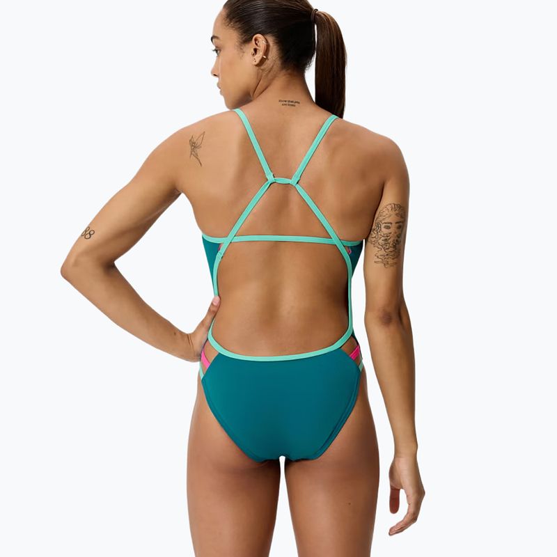 Купальник суцільний жіночий Speedo Solid Tri peacock 2