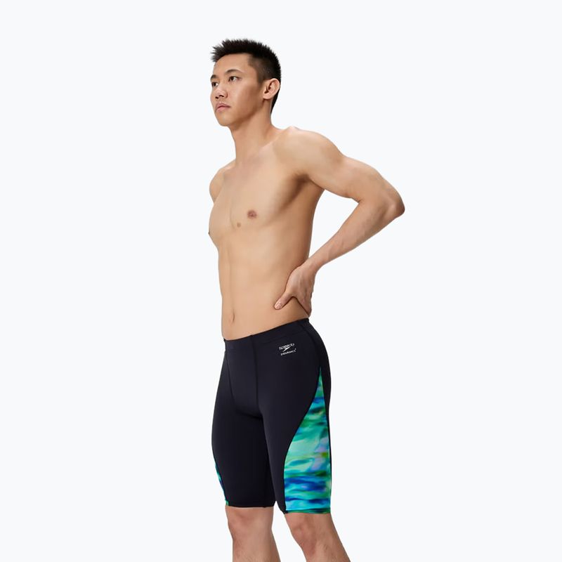 Джамери чоловічі Speedo Printed Side Spliced sunset grove/black 3