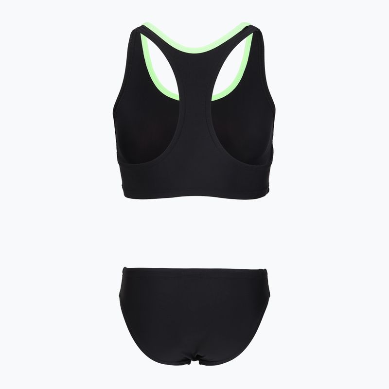 Купальник роздільний жіночий Speedo Placement Raceback 2pc anthracite/clover 2