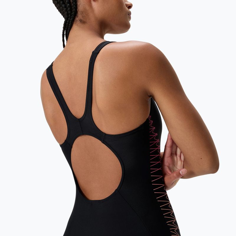 Купальник суцільний жіночий Speedo Placement Muscleback anthracite/clover 5