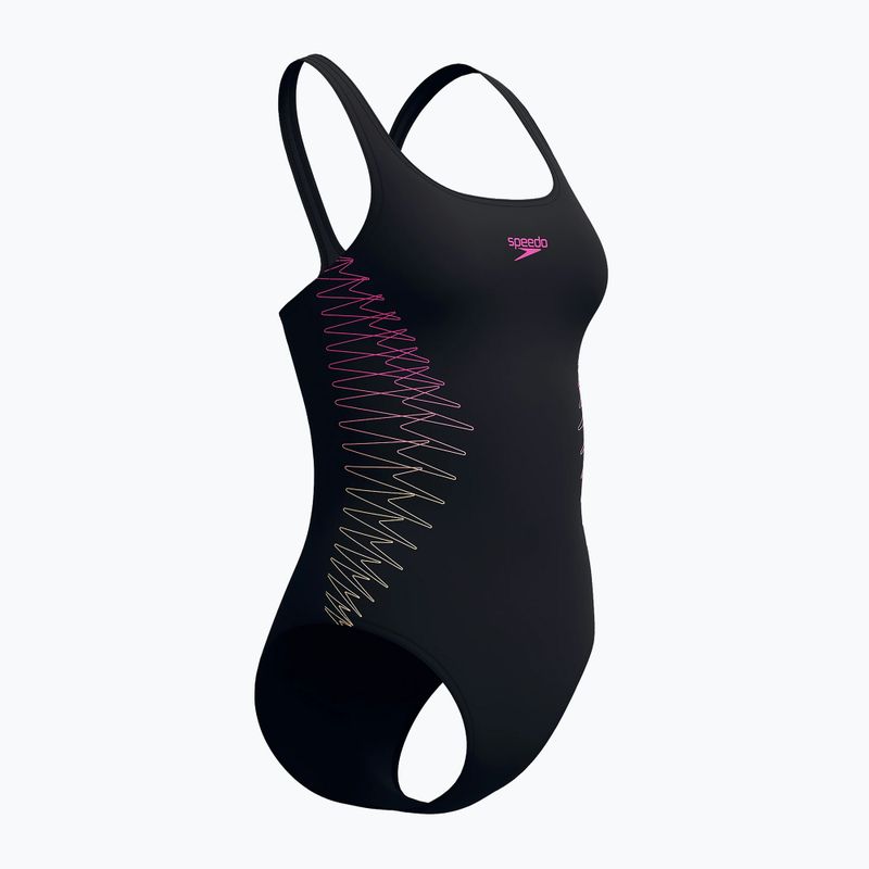 Купальник суцільний жіночий Speedo Placement Muscleback anthracite/clover 7
