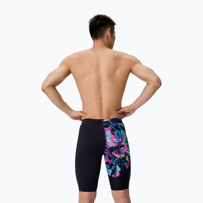 Джамери чоловічі Speedo Placement Aquashort glitchy garden/black 2