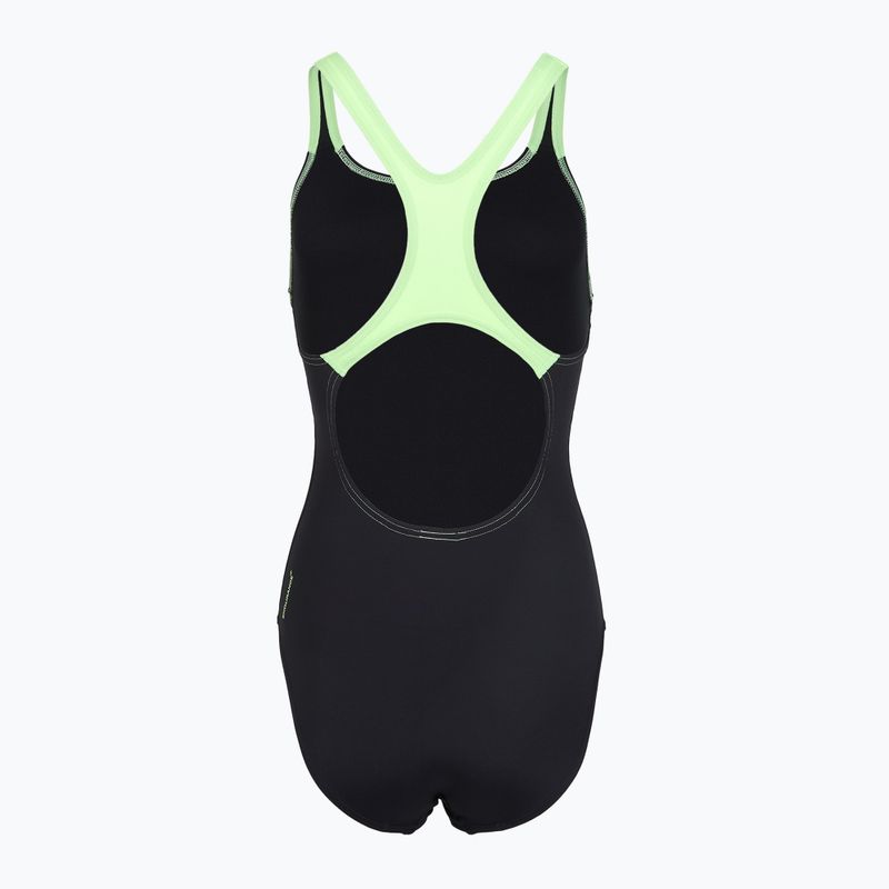 Купальник суцільний жіночий Speedo Medley Logo Medalist anthracite/clover 2
