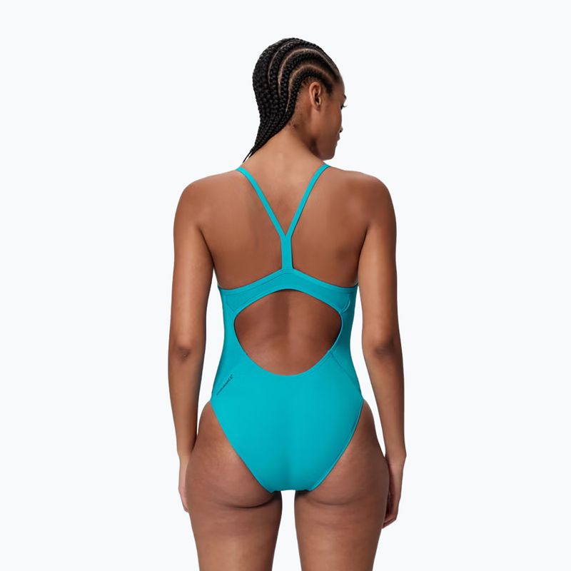 Купальник суцільний жіночий Speedo Endurance+ Logo Thin Strap mayan blue 2