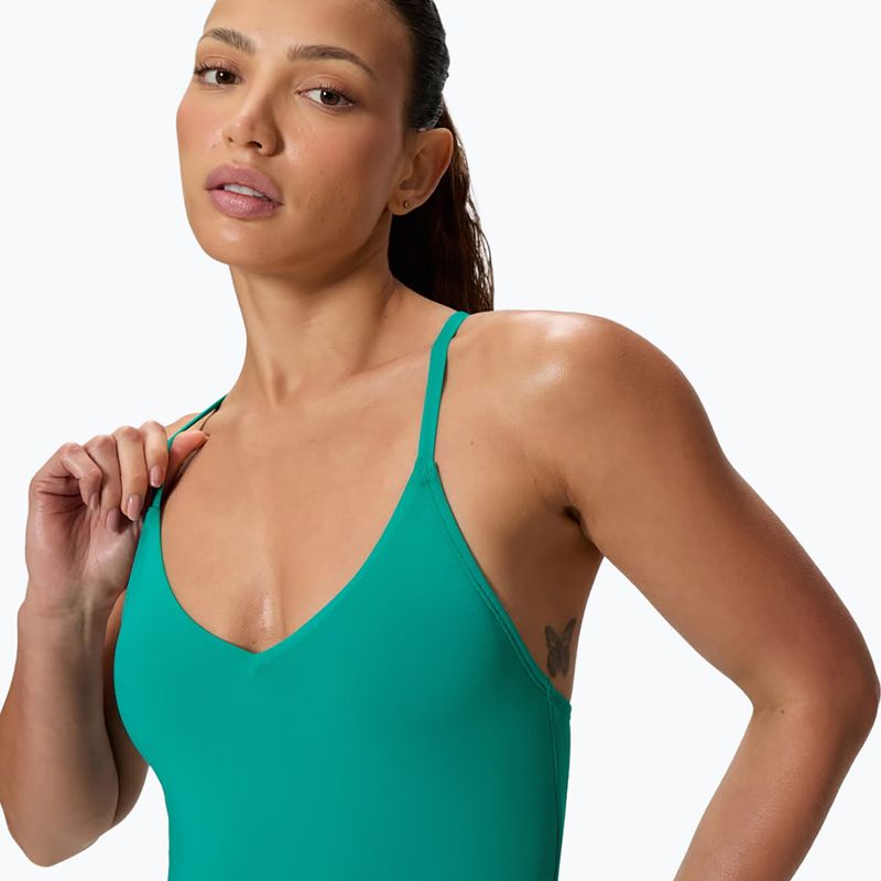 Купальник суцільний жіночий Speedo Solid V-Neck peacock teal 4