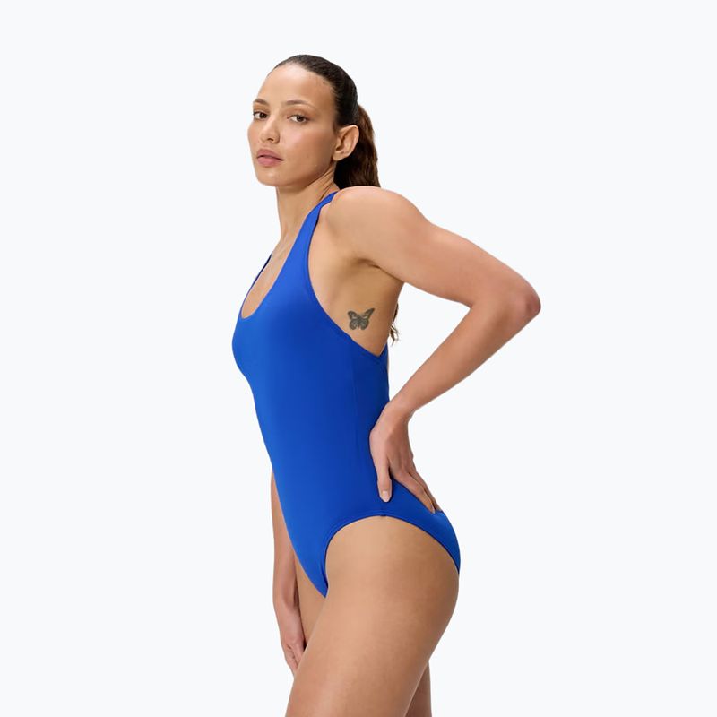 Купальник суцільний жіночий Speedo Solid Scoop Neck deep sapphire 3
