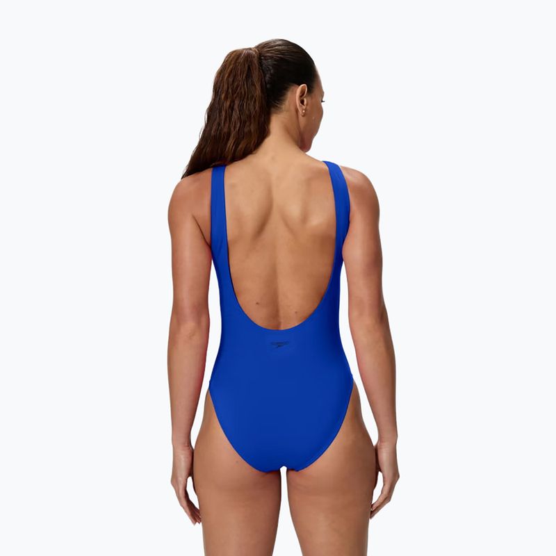 Купальник суцільний жіночий Speedo Solid High Neck deep sapphire 2