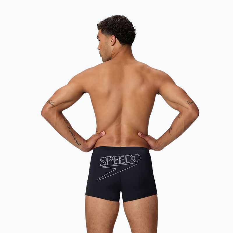 Плавки чоловічі Speedo Endurance+ Logo Aquashort anthracite 2