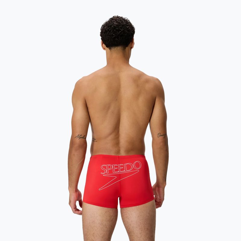 Плавки-боксерки чоловічі Speedo Endurance+ Logo Aquashort high risk red 2