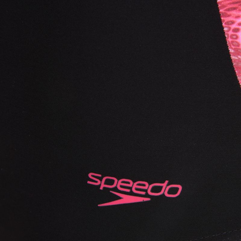 Купальник суцільний жіночий Speedo Shaping LunaLustre Printed anthracite/ruby 3