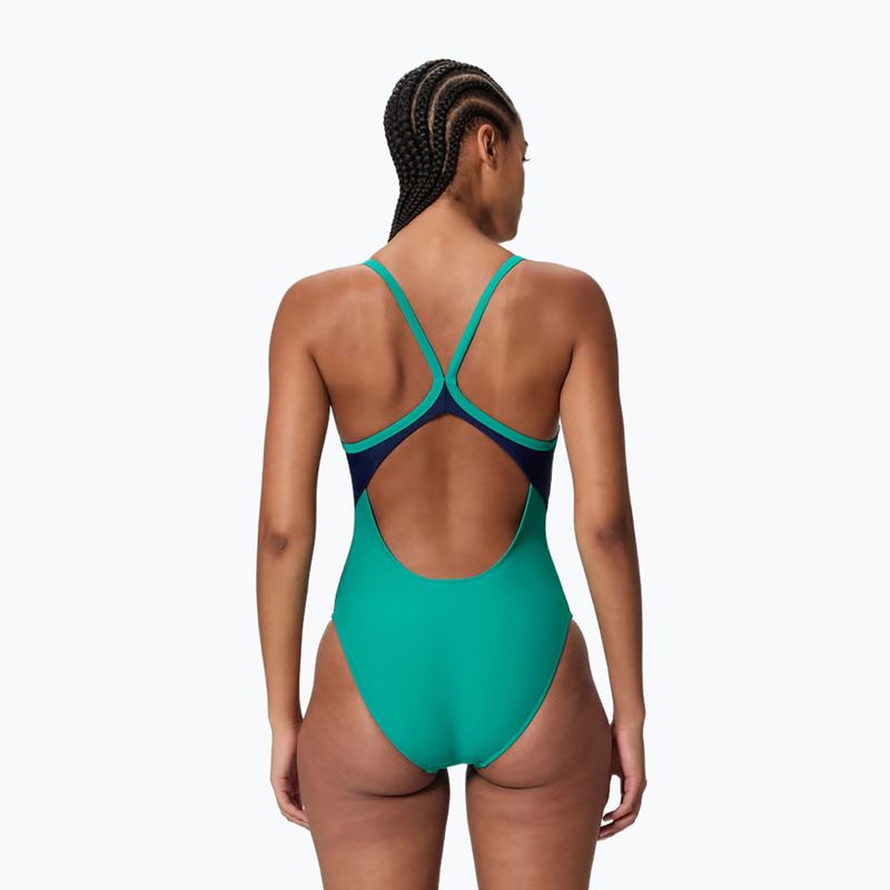 Купальник суцільний жіночий Speedo Solid Racerback peacock teal/peacoat 2