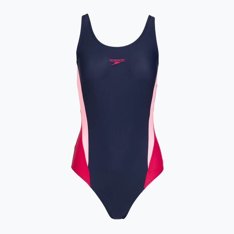 Купальник суцільний жіночий Speedo Colourblock 2.0 peacoat/pink 6
