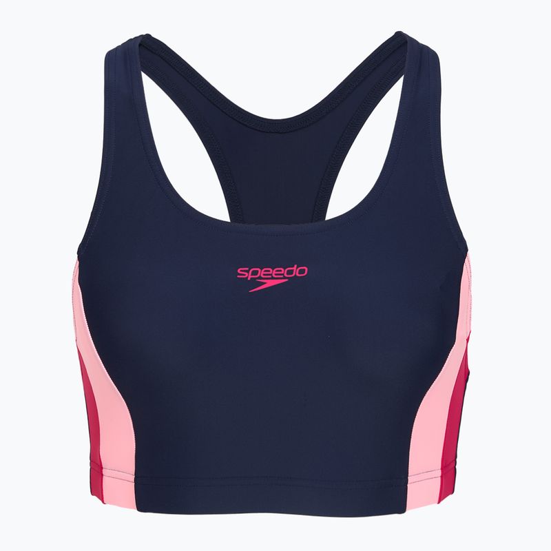 Купальник суцільний жіночий Speedo Colourblock Splice 2.0 peacoat/pink 3