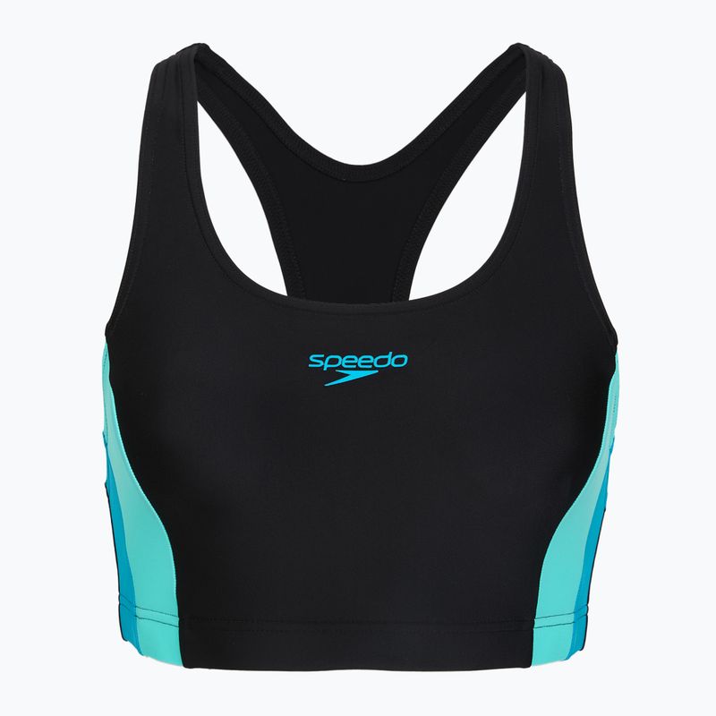 Купальник суцільний жіночий Speedo Colourblock Splice 2.0 anthracite/mayanblue 3